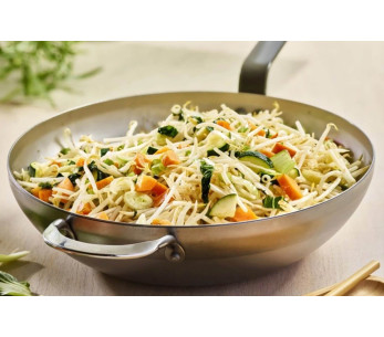 De Buyer Mineral B ø32cm wok de hierro curvado con mango 2