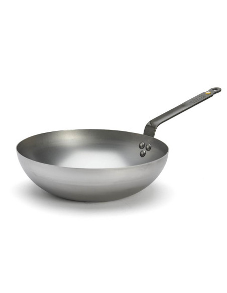 De Buyer Mineral B böjd järnwok ø28cm