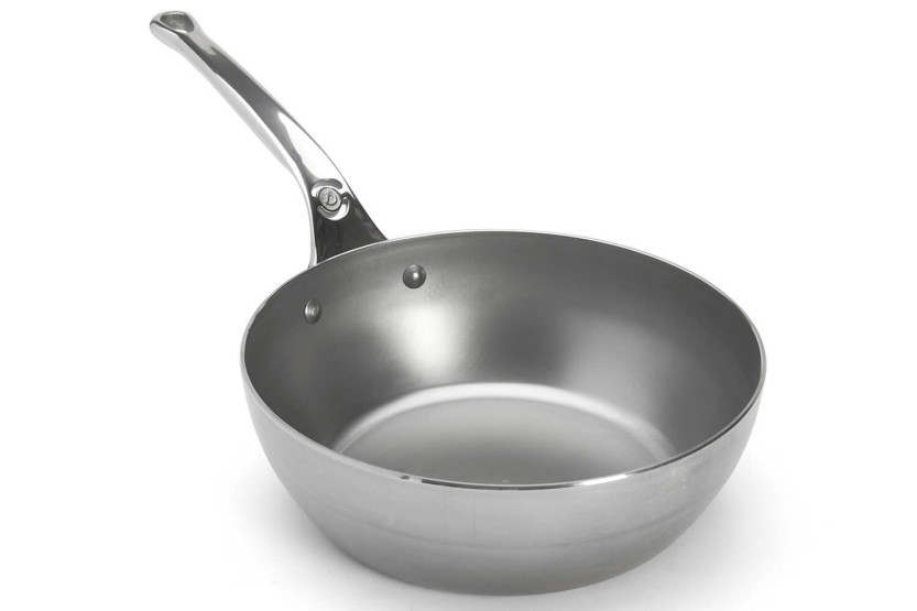 De Buyer Mineral B Pro Bauernsauteuse 24cm aus Stahl und Griff aus Edelstahlguss