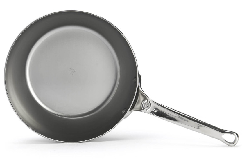 Sauteuse paysanne De Buyer Mineral B Pro 24 cm i stål med håndtag i støbt rustfrit stål