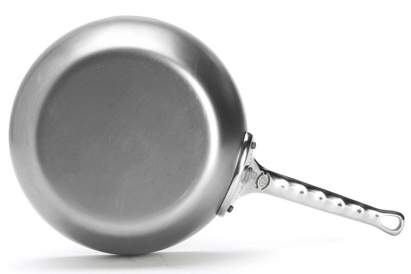 Sauteuse paysanne De Buyer Mineral B Pro 24 cm i stål med håndtag i støbt rustfrit stål