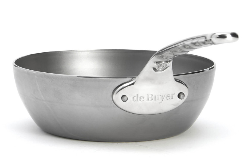 Sauteuse paysanne De Buyer Mineral B Pro 24 cm in acciaio con manico in acciaio inox fuso