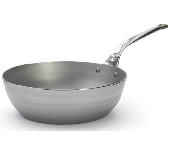 Sauteuse paysanne De Buyer Mineral B Pro 28cm en acero y mango de acero inoxidable fundido