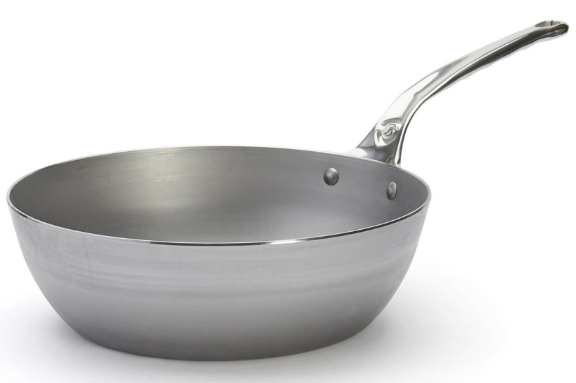Sauteuse paysanne De Buyer Mineral B Pro 28cm en acero y mango de acero inoxidable fundido