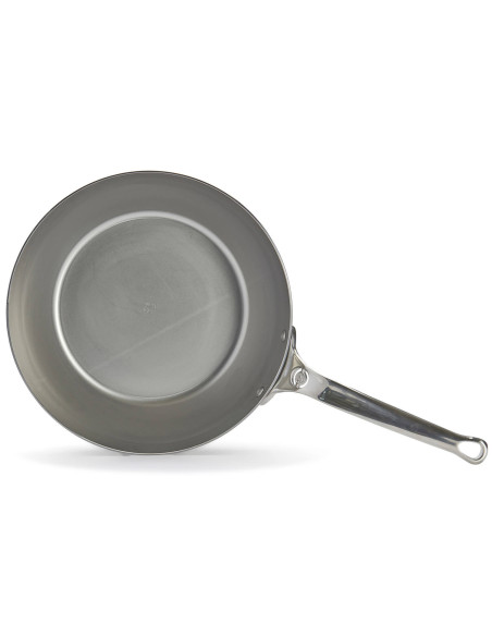 Sauteuse paysanne De Buyer Mineral B Pro 28cm in acciaio e manico in acciaio inox fuso