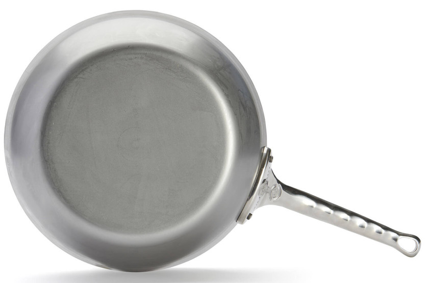 Sauteuse paysanne De Bu yer Mineral B Pro 28cm in steel with cast stainless steel handle