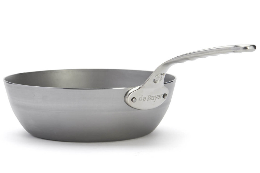 Sauteuse paysanne De Buyer Mineral B Pro 28 cm i stål og håndtak i støpt rustfritt stål