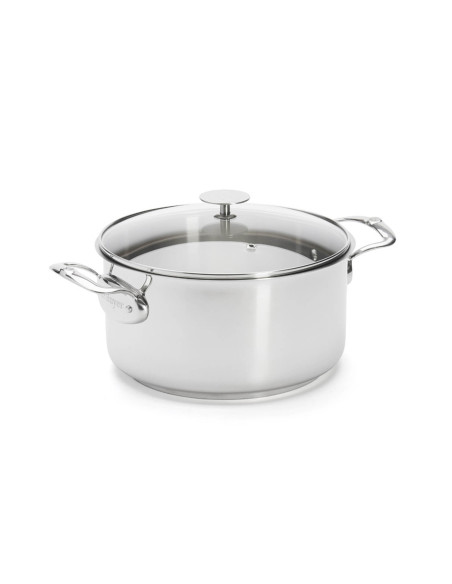 De Buyer Milady ruostumattomasta teräksestä valmistettu kattila, jossa on kansi