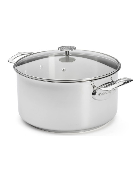 Caçarola de aço inoxidável De Buyer Milady com tampa