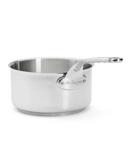 Sett med 3 De Buyer Milady kasseroller i rustfritt stål 16-18-20 cm