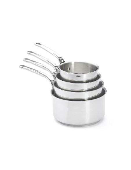 Set di 4 pentole De Buyer Milady in acciaio inox da 14-16-18-20 cm
