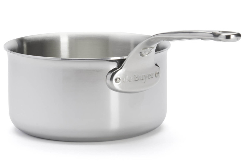 Set di 3 pentole De Buyer Affinity in acciaio inox 5 strati 16-18-20 cm