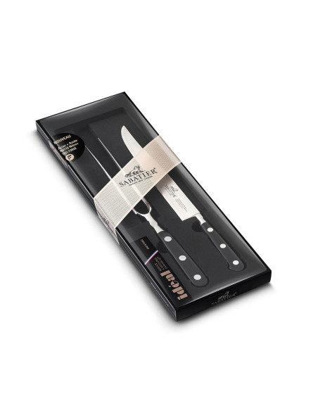 Set SABATIER Idéal Inox 100% französisch geschmiedet 1 Messer + 1 Gabel