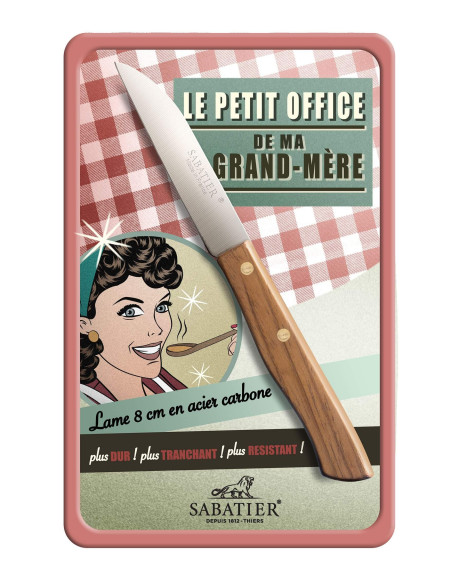 Le petit office de ma Grand Mère knife by Sabatier 8cm carbon blade