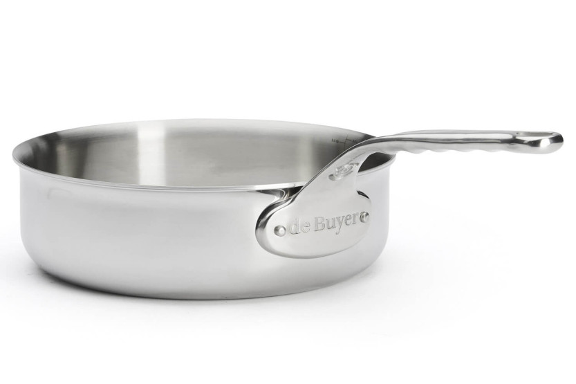 De Buyer Affinity 5-lags rett sauterpanne i rustfritt stål