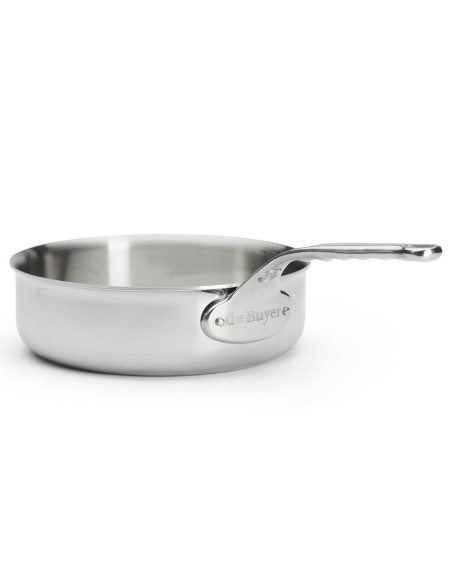 De Buyer Affinity rostfri 5-lagers rak sauteusepanna