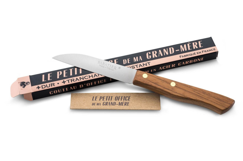 Cuchillo Le petit office de ma Grand Mère de Sabatier 8cm hoja carbono