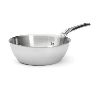 De Buyer Affinity 5-kertainen ruostumattomasta teräksestä valmistettu kupera paistinpannu