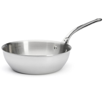 De Buyer Affinity 5-laags roestvrijstalen bolle sauteerpan 2