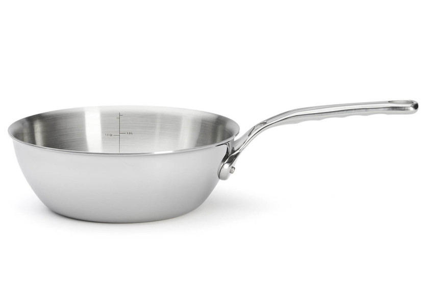Padella convessa in acciaio inox a 5 strati De Buyer Affinity