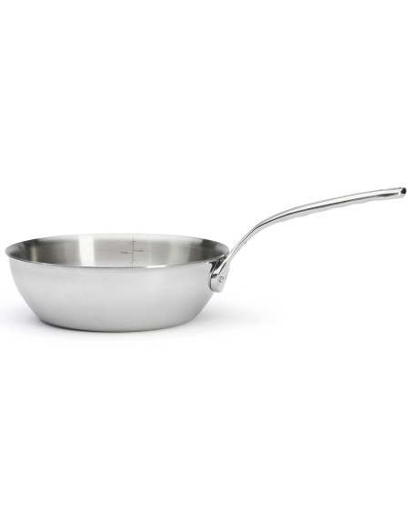 Padella convessa in acciaio inox a 5 strati De Buyer Affinity