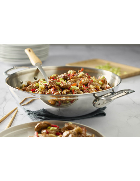 De Buyer Affinity 32 cm 5-lags wok i rustfritt stål