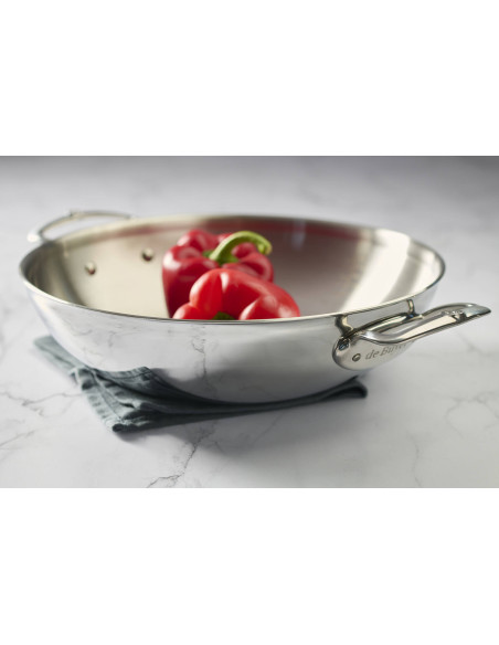 De Buyer Affinity 32cm 5-laags roestvrijstalen wok