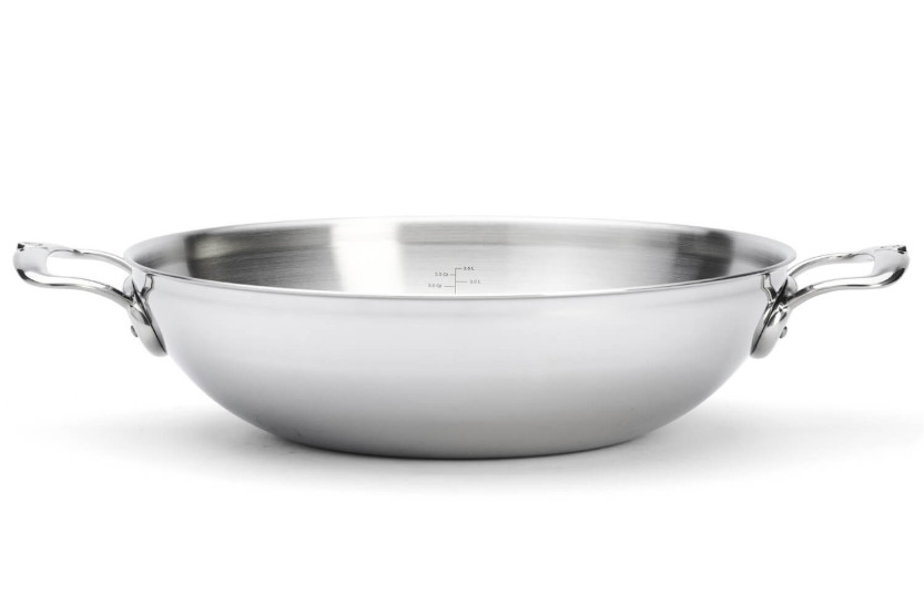Wok De Bu yer Affinity 32cm in stainless steel 5 ply