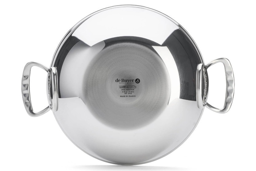 De Buyer Affinity 32 cm 5-lags wok i rustfrit stål