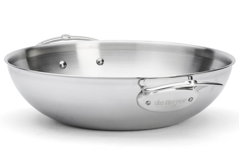 De Buyer Affinity 32 cm 5-lags wok i rustfritt stål