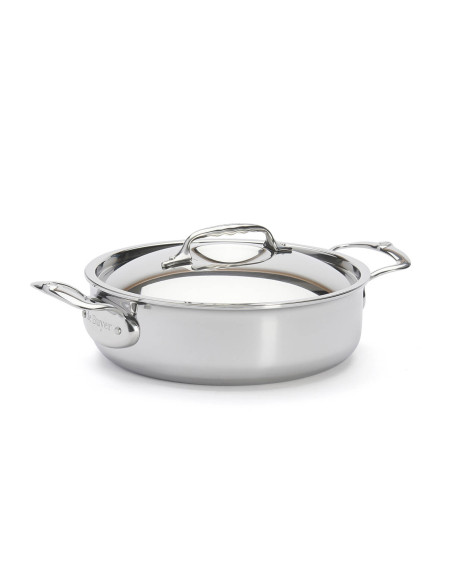 De Buyer Affinity 5-lagers sauteuse i rostfritt stål med lock