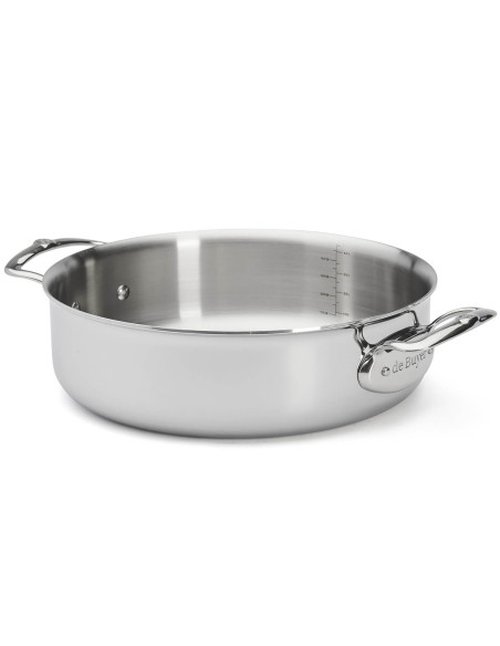 Padella De Buyer Affinity a 5 strati in acciaio inox con coperchio