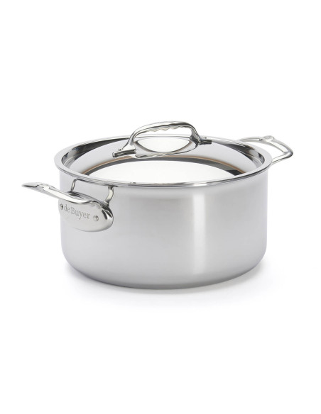 De Buyer Affinity 5-laags roestvrijstalen braadpan met deksel