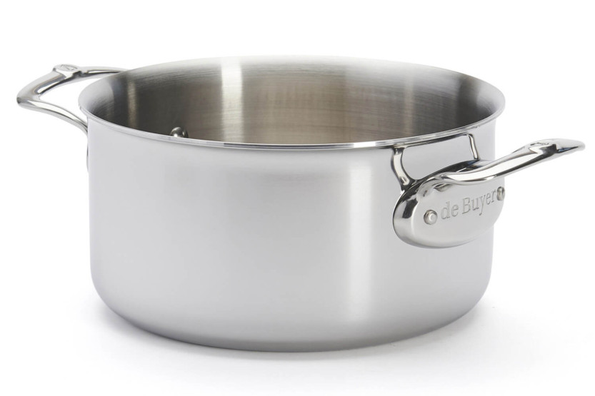 Casseruola De Buyer Affinity a 5 strati in acciaio inox con coperchio