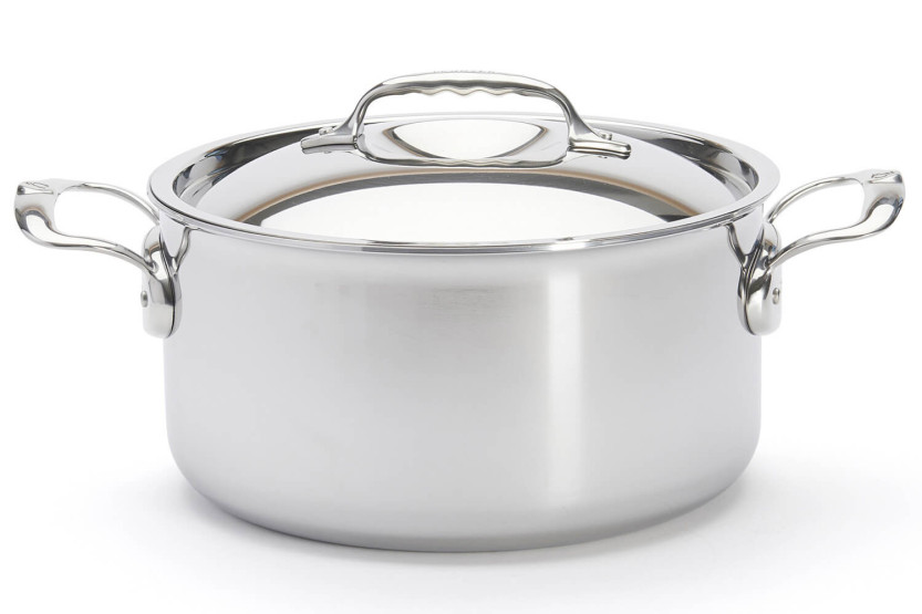 De Buyer Affinity 5-laags roestvrijstalen braadpan met deksel