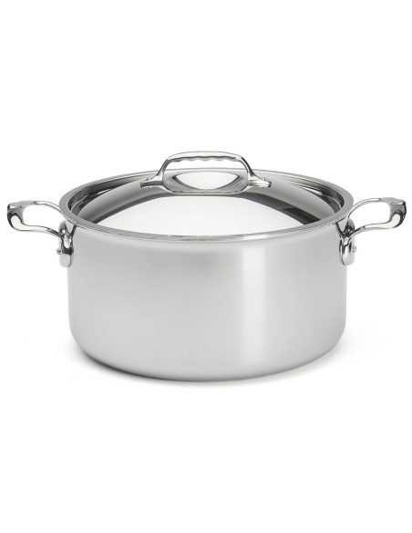 Cacerola de acero inoxidable de 5 capas con tapa De Buyer Affinity