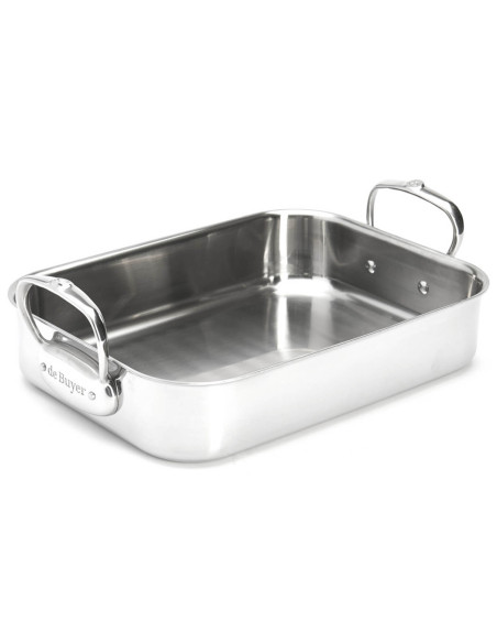 De Buyer Affinity 35x25cm 5-lags stegeform i rustfrit stål
