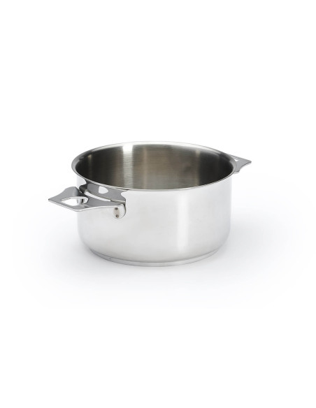 Set van 4 De Buyer Milady Twisty roestvrijstalen steelpannen + 1 steel + 2 stelen