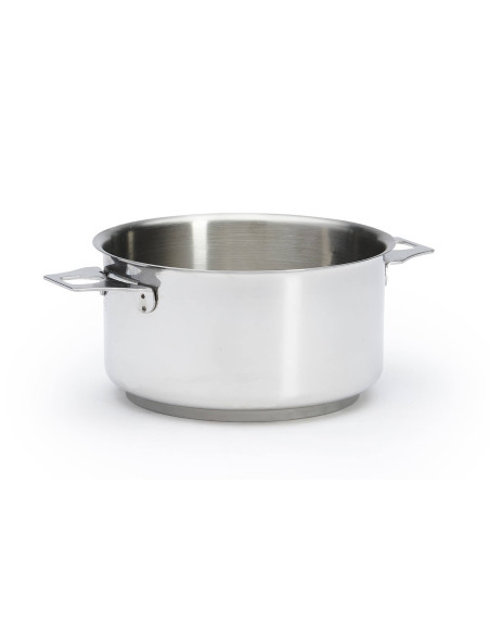 Set of 4 De Buyer Milady Twisty stainless steel saucepans + 1 handle + 2 handles