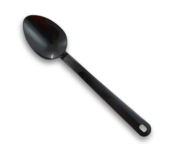 Professionell svart Exoglass® MATFER serveringssked 34cm
