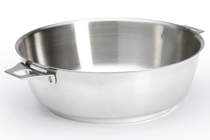 De Buyer Milady Twisty 24 cm konveks sauterpanne i rustfritt stål