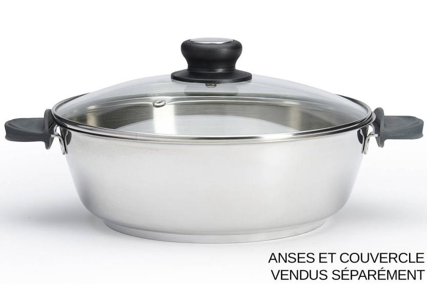 De Buyer Milady Twisty 24cm konvex sauteuse i rostfritt stål