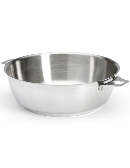De Buyer Milady Twisty 24cm ruostumattomasta teräksestä valmistettu kupera paistinpannu