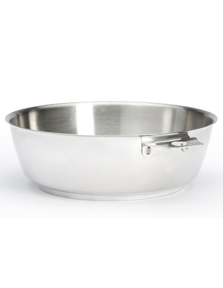 De Buyer Milady Twisty 24cm ruostumattomasta teräksestä valmistettu kupera paistinpannu