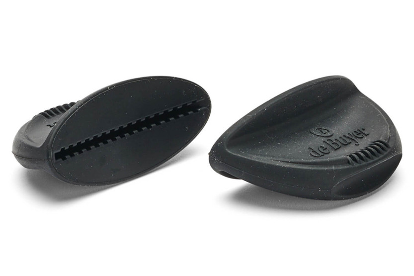 Set di 2 manici estraibili De Buyer Twisty in silicone nero