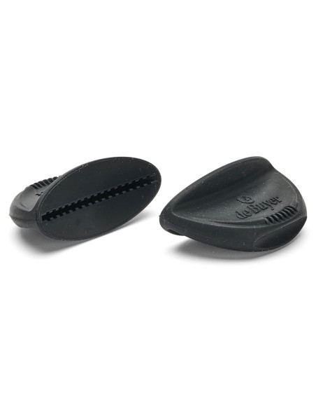 Juego de 2 asas extraíbles De Buyer Twisty de silicona negra