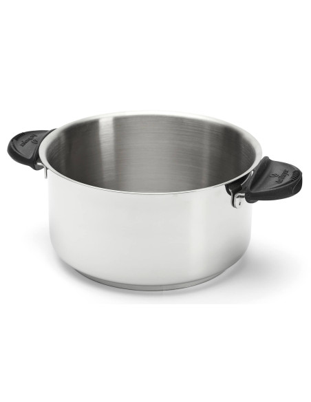 Set van 2 De Buyer Twisty afneembare handgrepen in zwart silicone