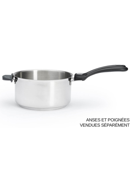 Caçarola e panela de aço inoxidável De Buyer Milady Twisty