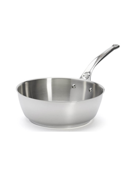 De Buyer Milady 24cm roestvrijstalen convexe sauteerpan