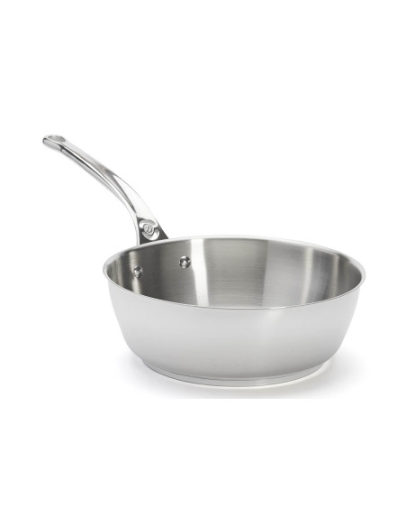 De Buyer Milady 24cm roestvrijstalen convexe sauteerpan